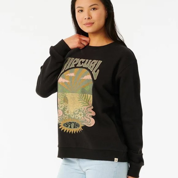 RIP CURL Cosmic Wanderer Crew Sz SM - Picture 1 of 12